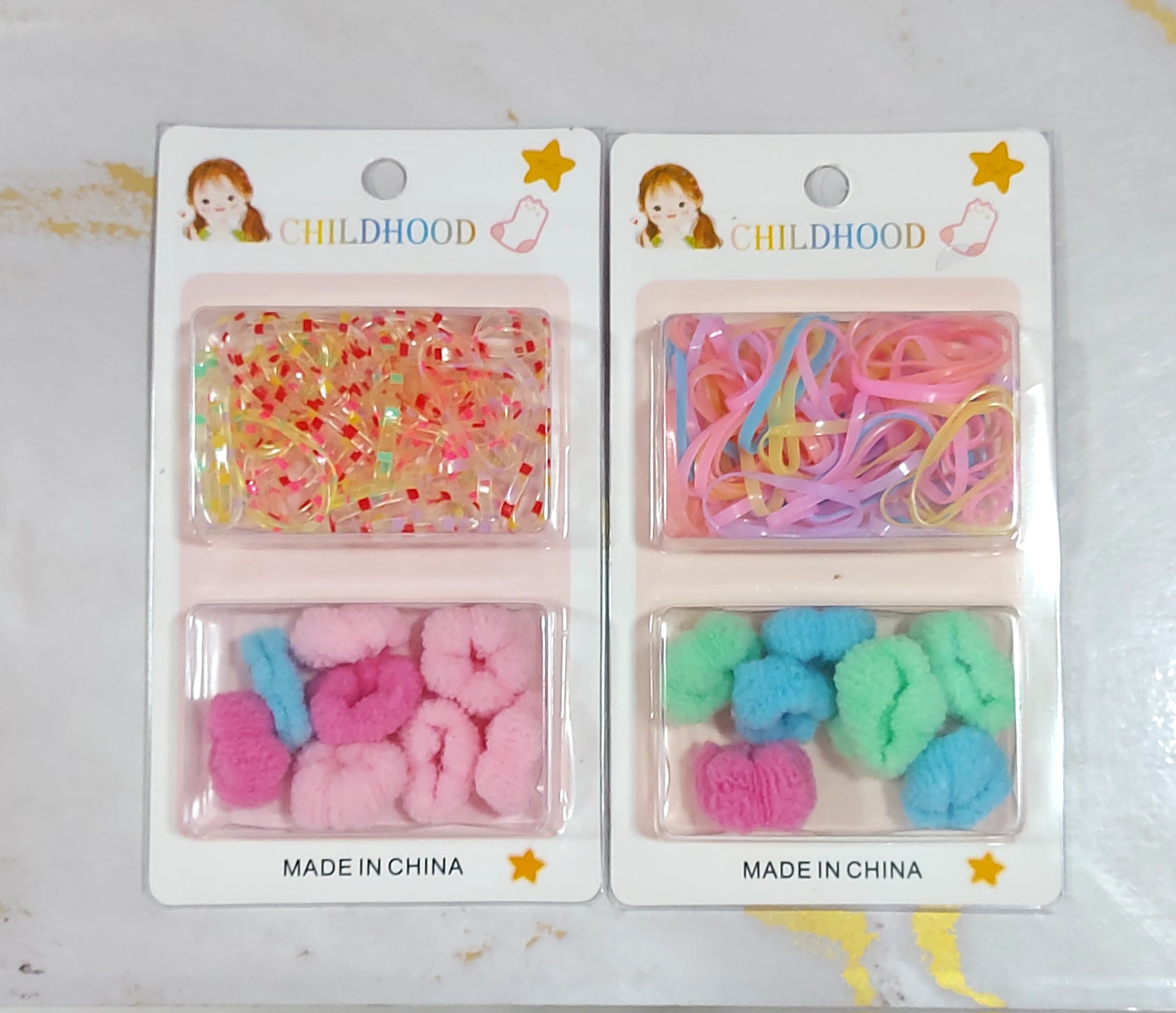 set de ligas y moñas