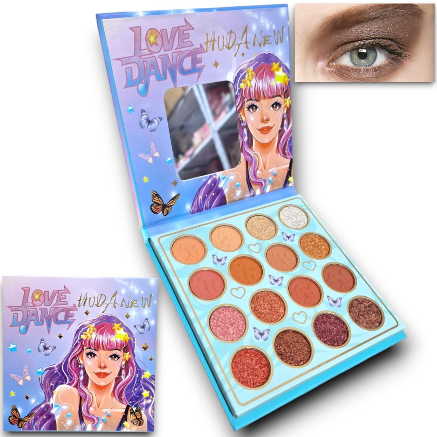 paleta de sombras 16 tonos